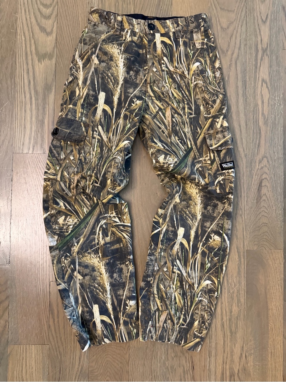 Walls youth large Realtree Camo Cargo Hunting Pants - Brown/Green